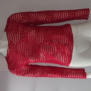 Kenneth Cole sheer top.